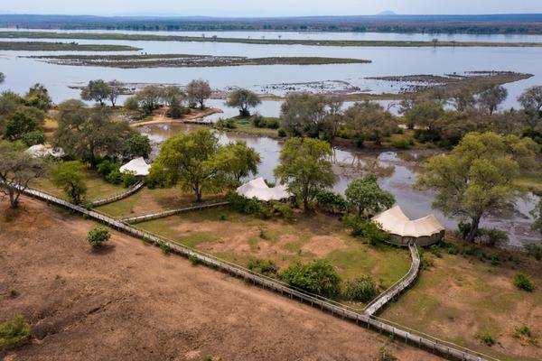Anabezi Camp Aerial View