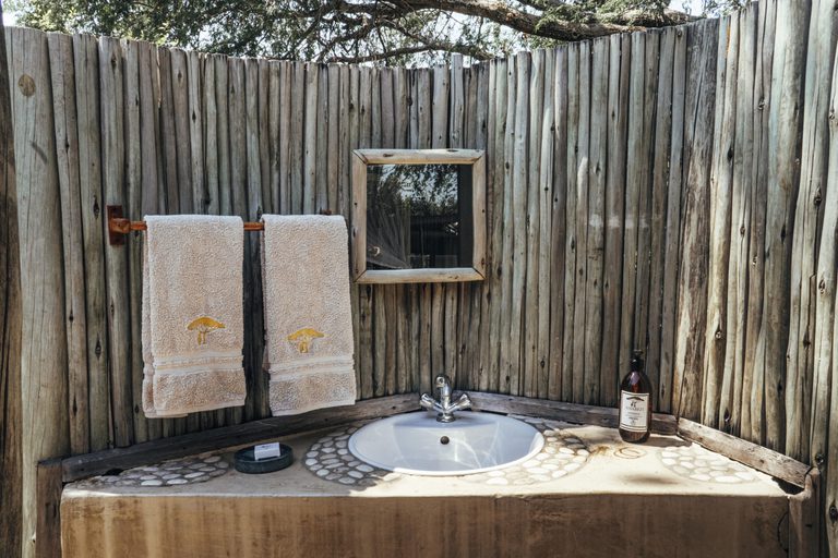 Anabezi Camp outisde bathroom