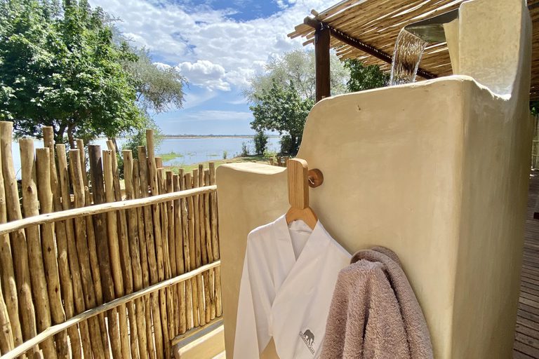 Chiawa Camp outside shower