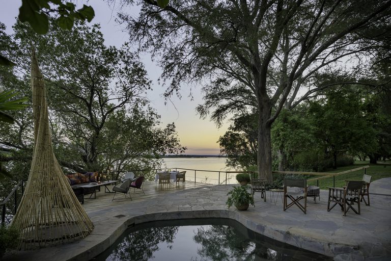 Chundukwa River Lodge Pool and Deck