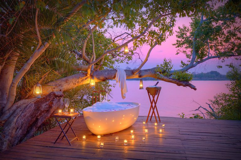 Ila Safari Lodge Bath by Candlelight