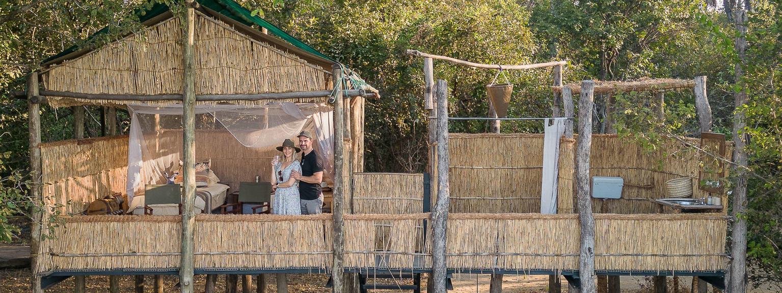 Island Bush Camp chalet full view