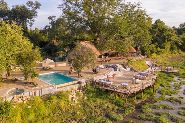 Kafunta River Lodge main area