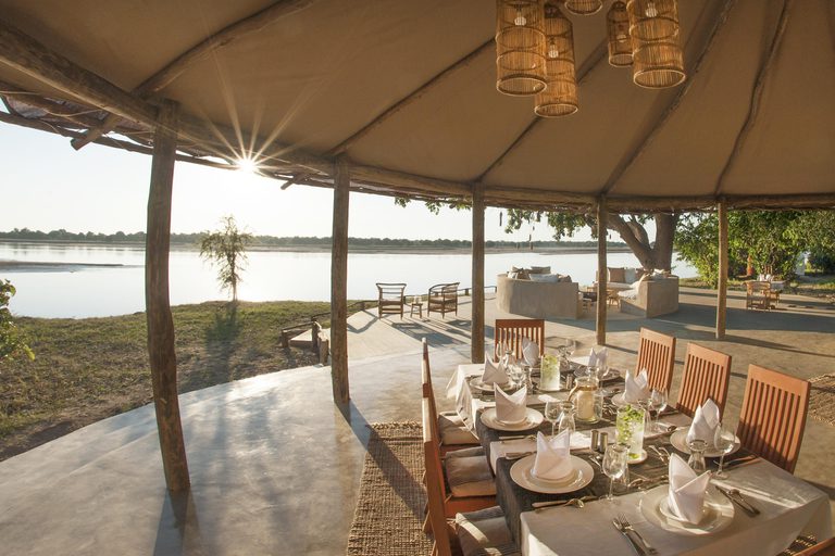 Kafunta Three Rivers dining area