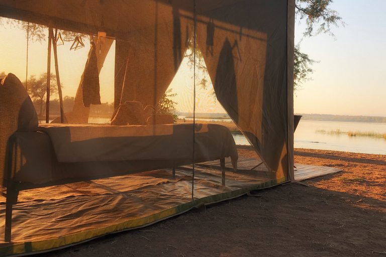 Kutali Camp Tent View sunrise