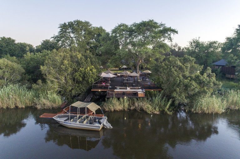 Mukwa River Lodge Aerial