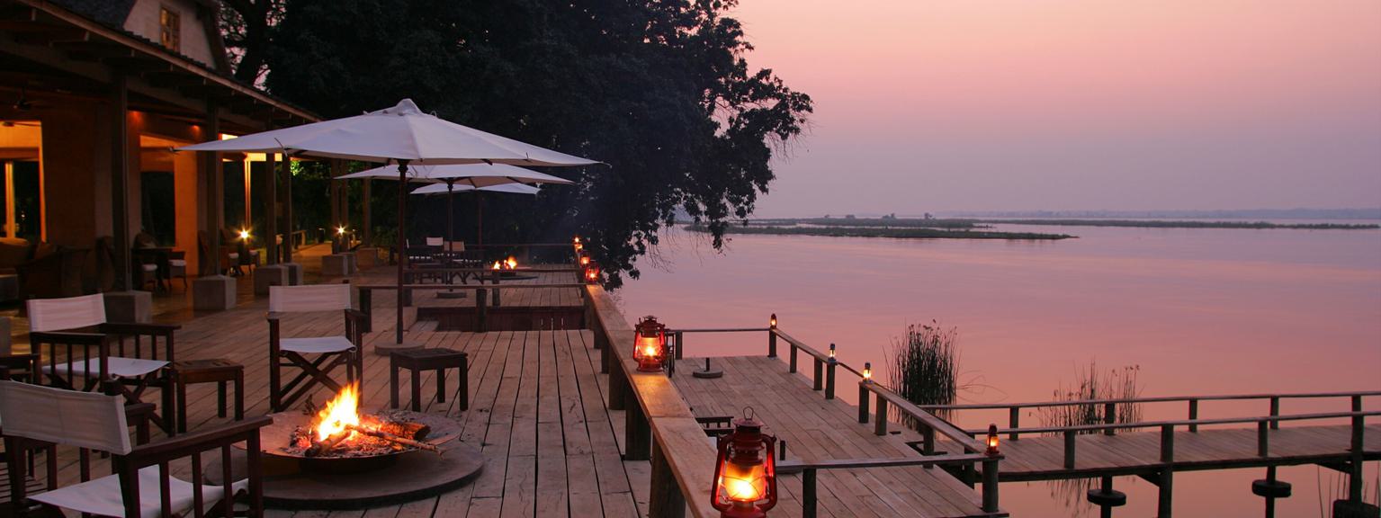 Royal Zambezi Lodge deck