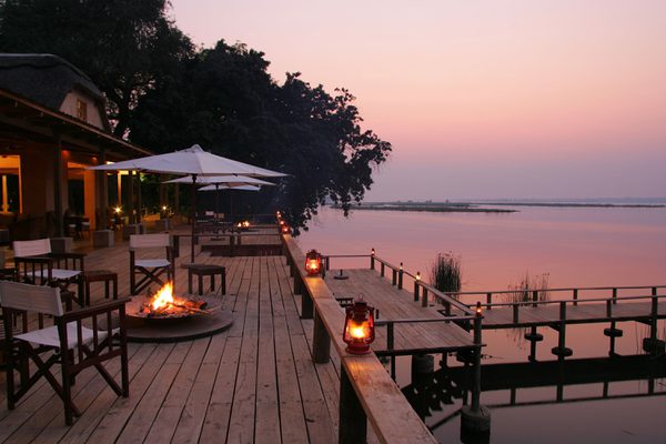 Royal Zambezi Lodge deck
