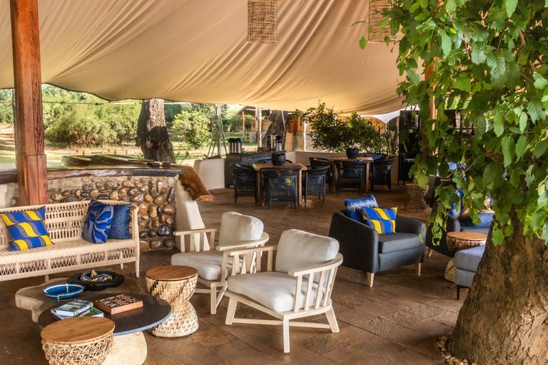Time Tide Chongwe Camp lounge area