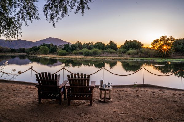 Time Tide Chongwe Camp river view sunset