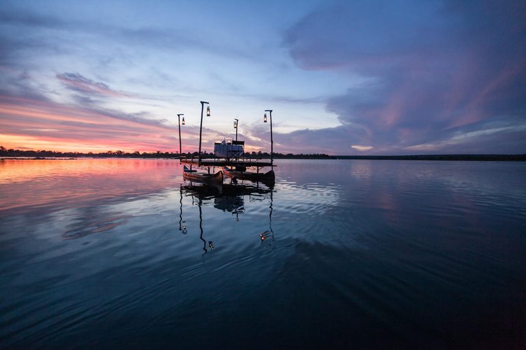 Tongabezi sunset sampan boat