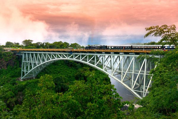Royal Livingstone Express train Victoria Falls Bridge credit bushtracks wetu