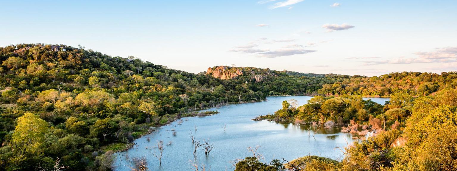 View of Malilangwe Gorge Singita Pamushana Lodge