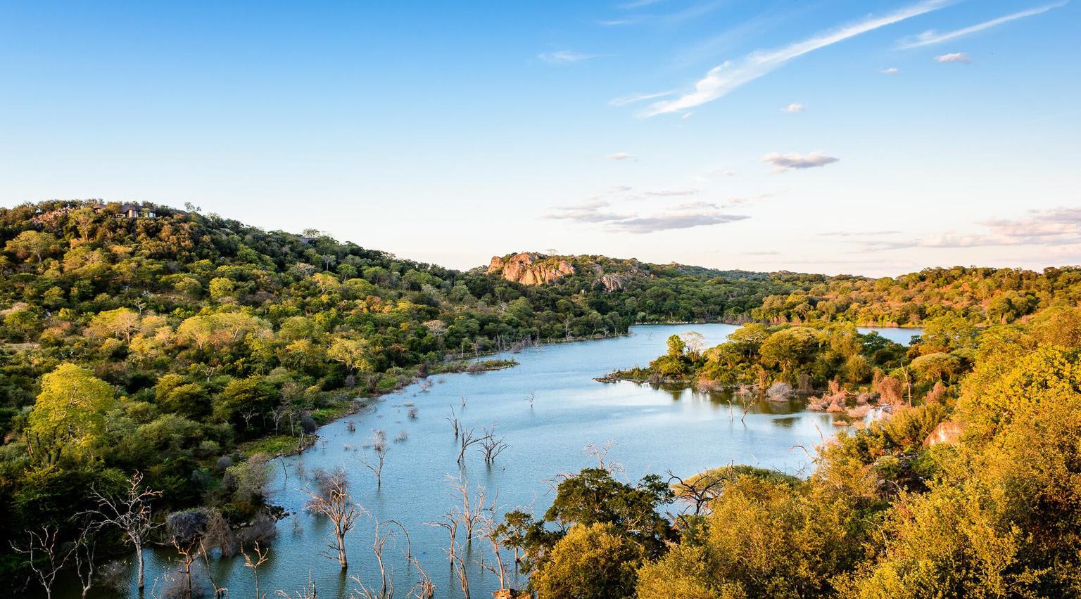 View of Malilangwe Gorge Singita Pamushana Lodge