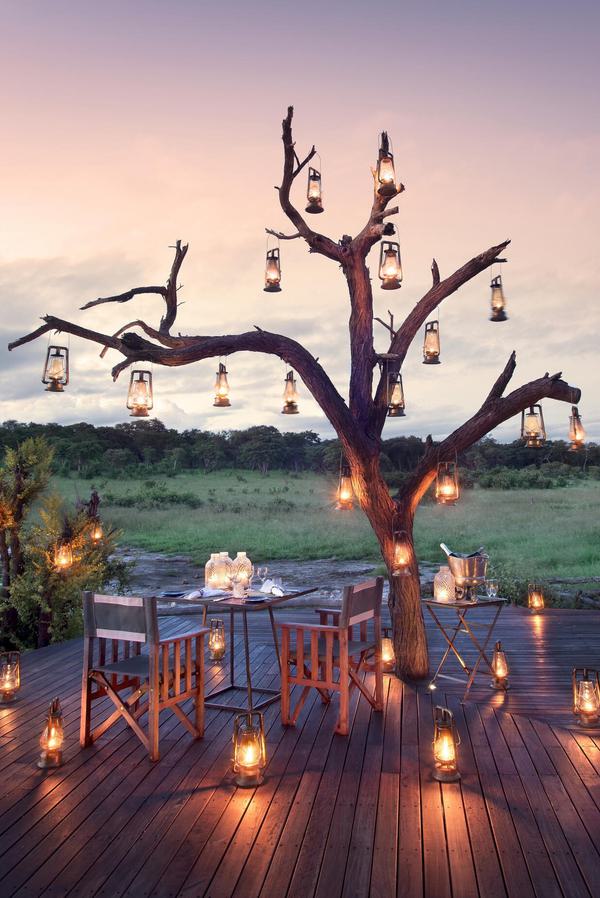 Romantic Seating by Candlelight Somalisa Expeditions Hwange portrait