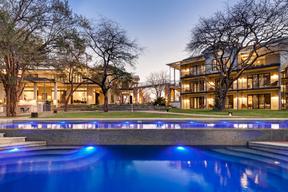 Palm River Hotel Pool and Exterior Night View