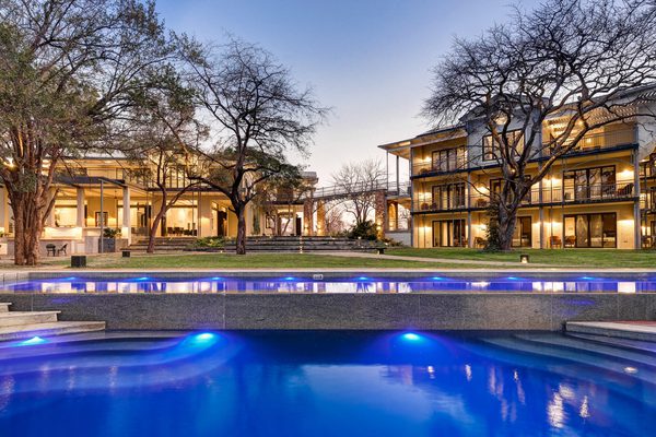 Palm River Hotel Pool and Exterior Night View