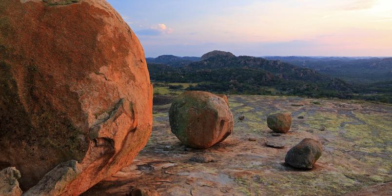 Matobo Hills view across valley SS