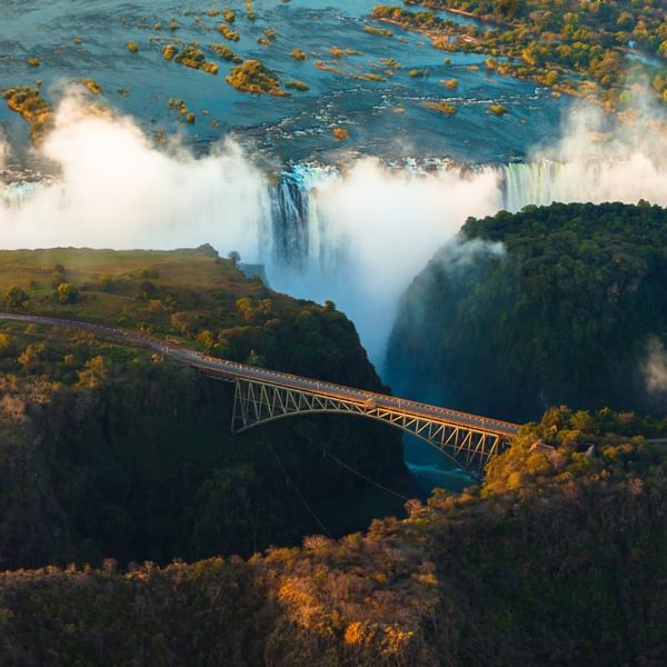 Victoria Falls Bridge Aerial SS Hero