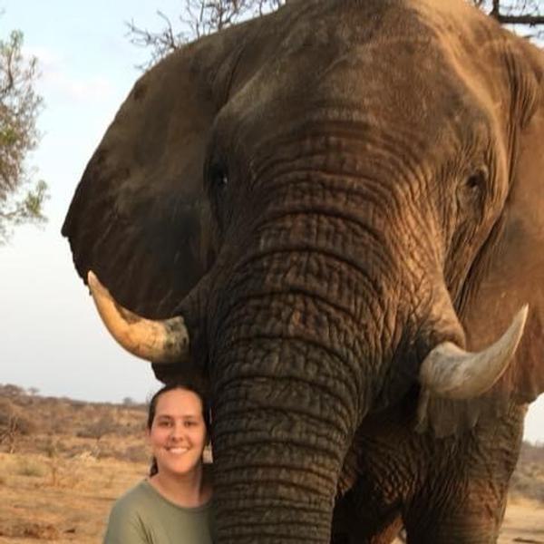 Cerys at Camp Jabulani Landscape Card