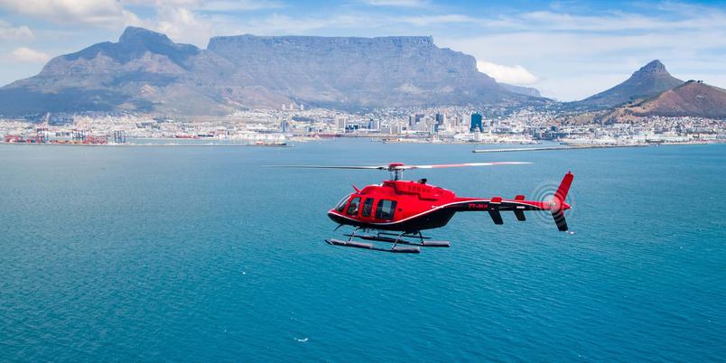 Helicopter over Cape Town