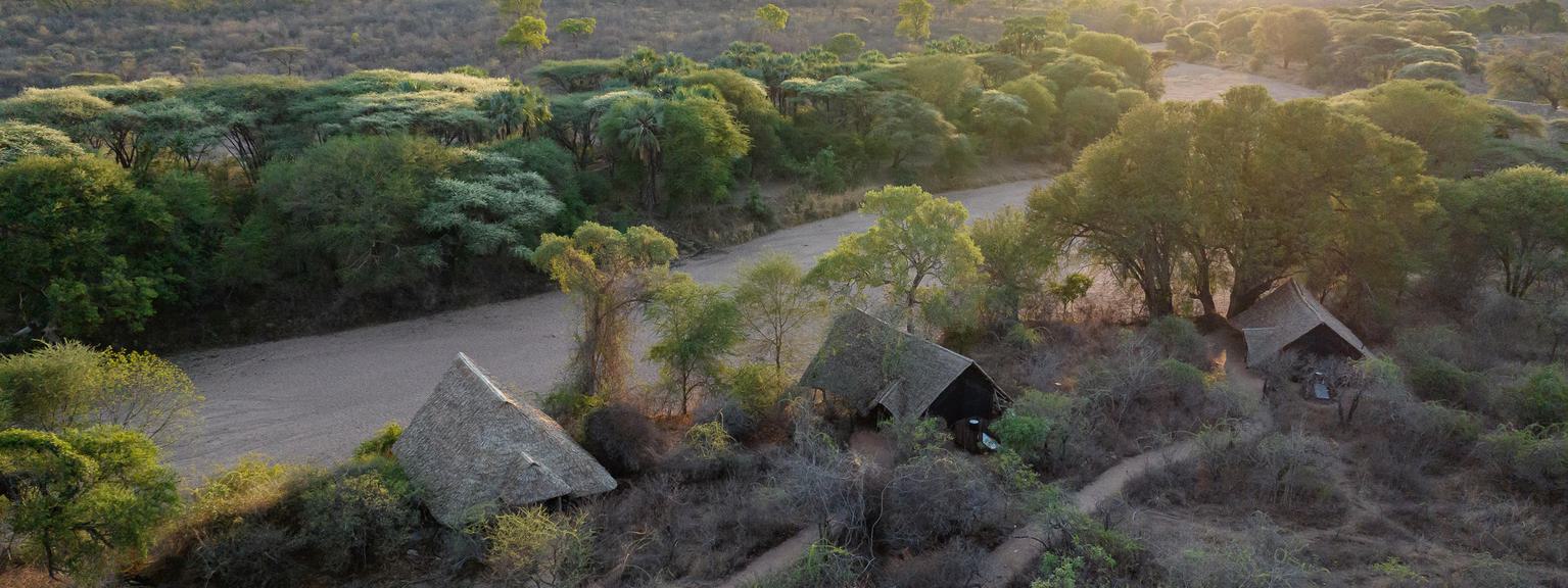 Jongomero Camp Aerial View