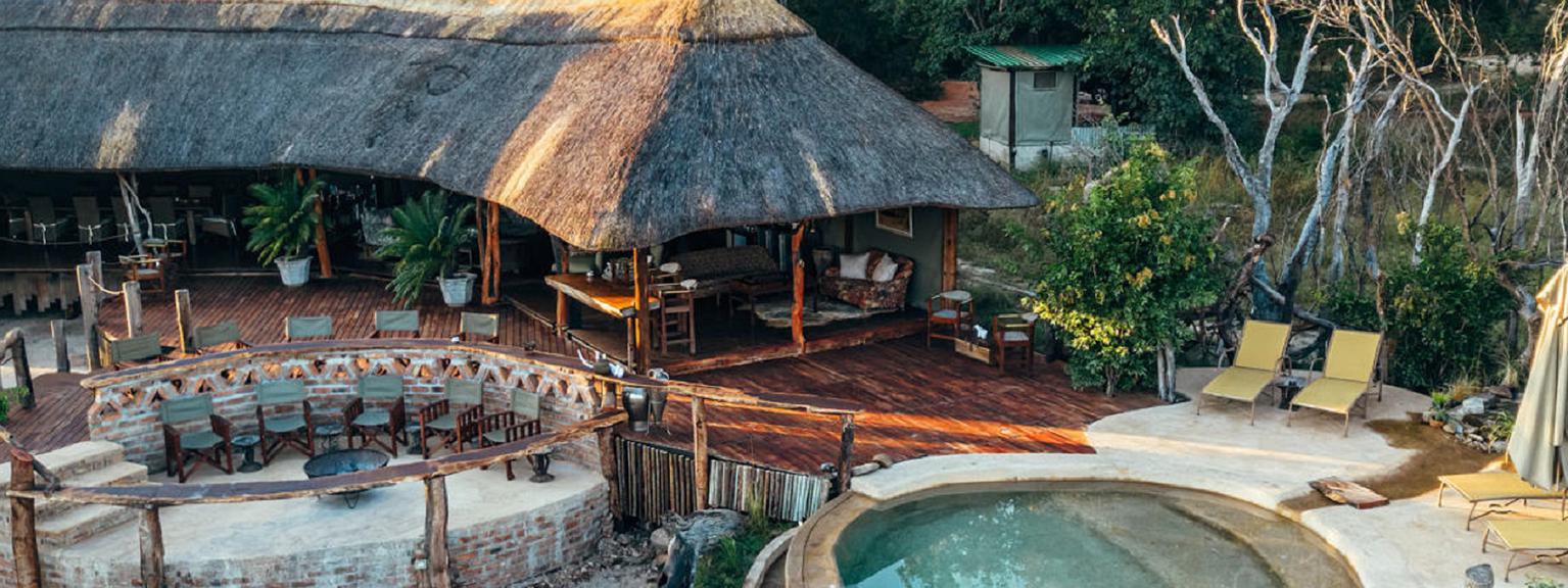 Khulu Bush Camp Aerial and Pool