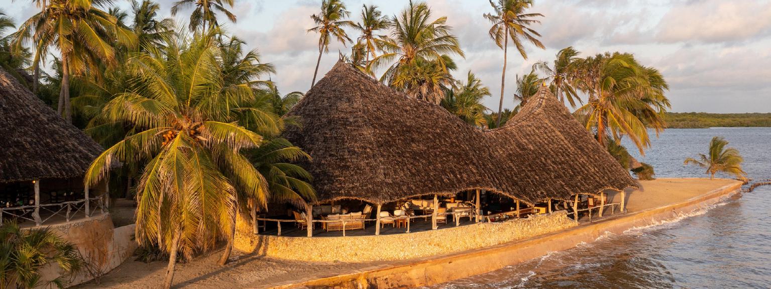 Manda Bay Aerial Beach