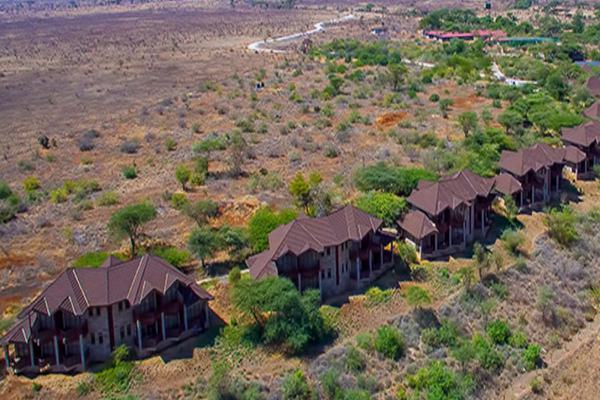 Samburu Simba Lodge Aerial View